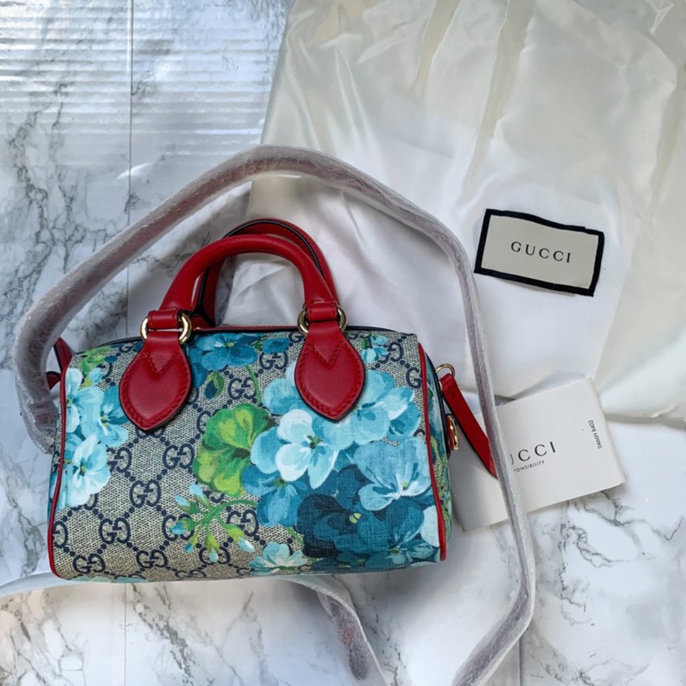 Gucci Blooms mini supreme canvas Boston bag - Picture 2 of 10